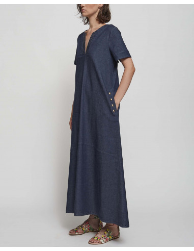 ABITO DENIM LIGHT C/APPLICAZIONI