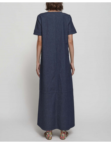 ABITO DENIM LIGHT C/APPLICAZIONI