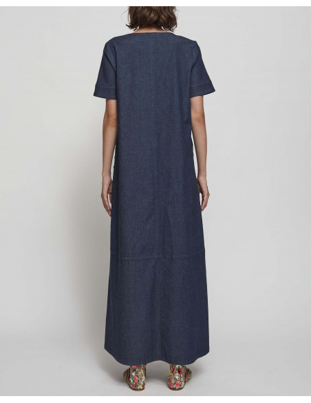 ABITO DENIM LIGHT C/APPLICAZIONI