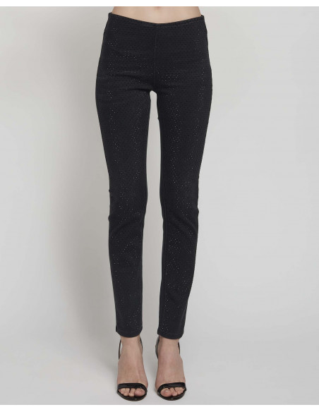 LEGGINGS BISTRETCH + APPLICAZIONI