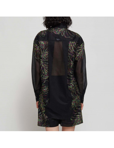 CAMICIA C/RICAMO PALME