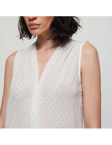 TOP GEORGETTE C/APPL
