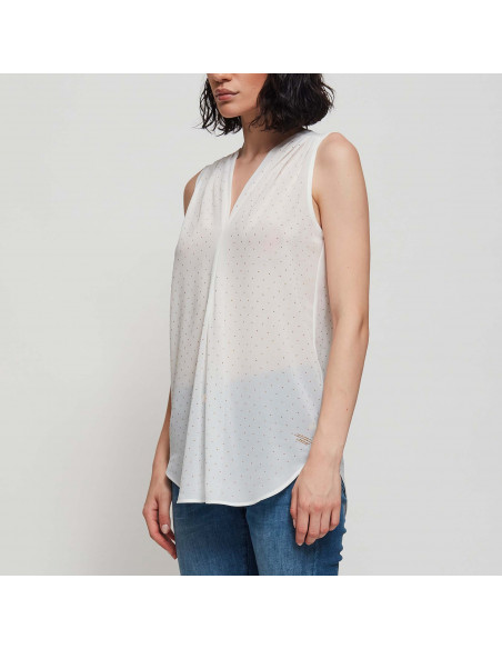 TOP GEORGETTE C/APPL
