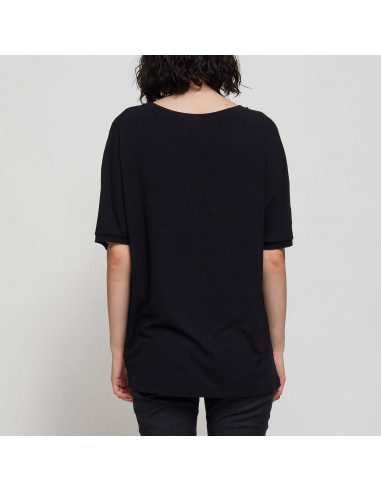 BLUSA IN RETE C/RICAMO PAPPAGALLO