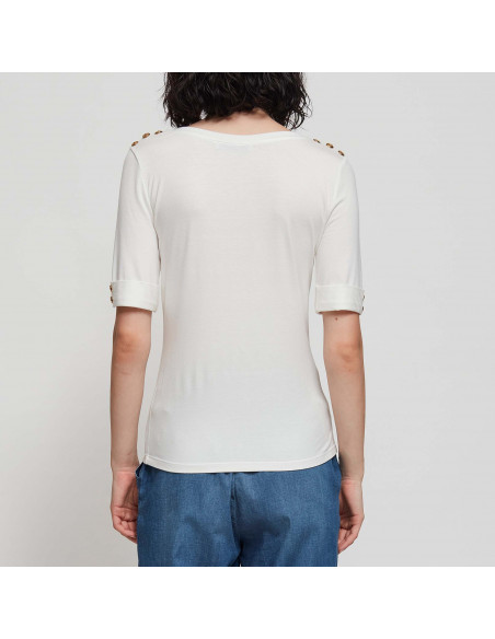 T-SHIRT C/MOTIVI DI BOTTONI