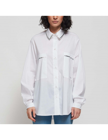 CAMICIA POPELINE C/SPECCHIETTI