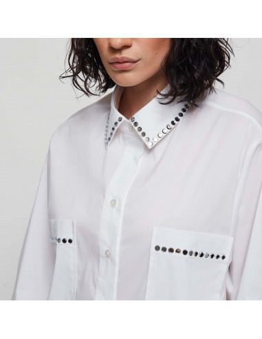 CAMICIA POPELINE C/SPECCHIETTI