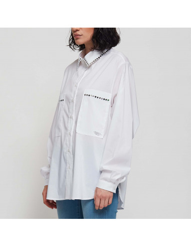 CAMICIA POPELINE C/SPECCHIETTI