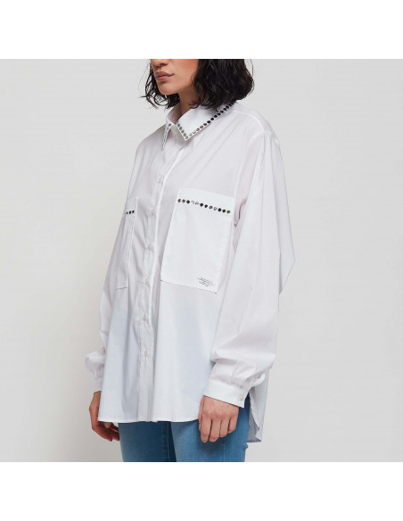 CAMICIA POPELINE C/SPECCHIETTI