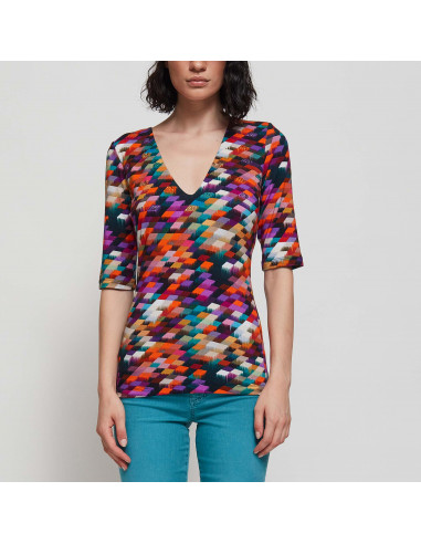 T-SHIRT ST ROMBINI C/APPLICAZIONI