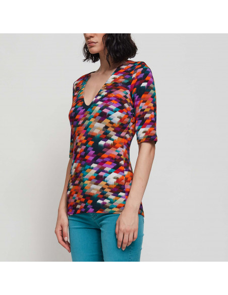 T-SHIRT ST ROMBINI C/APPLICAZIONI