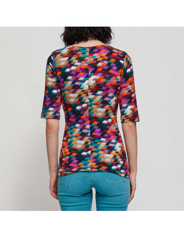 T-SHIRT ST ROMBINI C/APPLICAZIONI