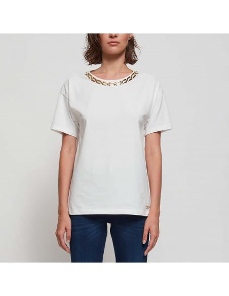 T-SHIRT M/C C/COLLANA