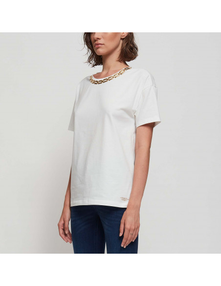 T-SHIRT M/C C/COLLANA