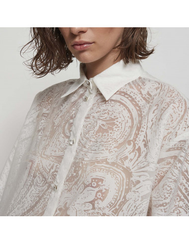 CAMICIA ST CASHMERE DEVORATO