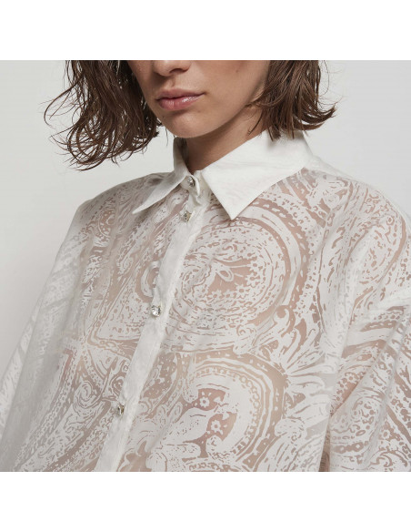CAMICIA ST CASHMERE DEVORATO