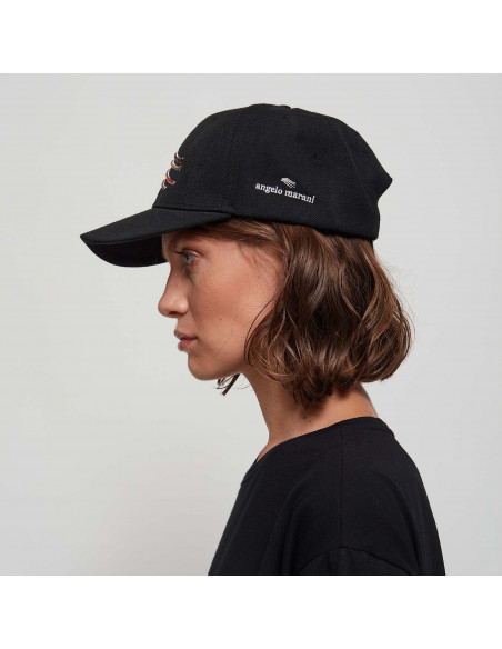 CAPPELLINO C/LOGO + APPL STRASS GRANDI