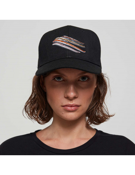 CAPPELLINO C/LOGO + APPL STRASS GRANDI