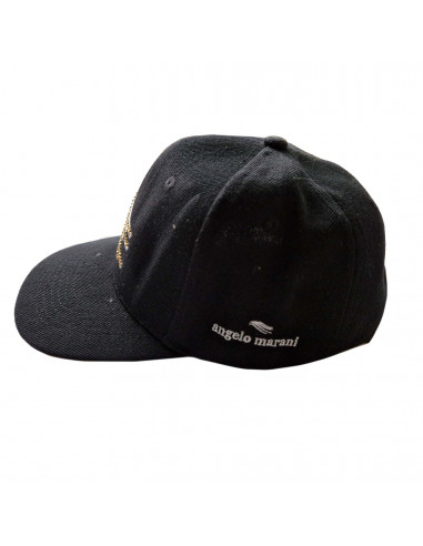 CAPPELLINO C/LOGO + APPL STRASS DORATI