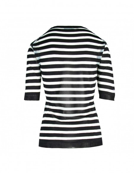 MAGLIA SC V M/C RIGHE LUREX