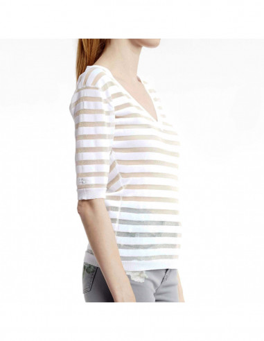 MAGLIA SC V M/C RIGHE LUREX