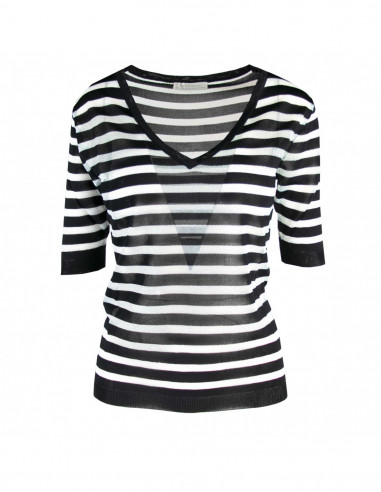 MAGLIA SC V M/C RIGHE LUREX