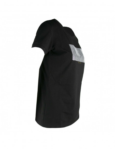 T-SHIRT C/APPLICAZIONE CRYSTAL