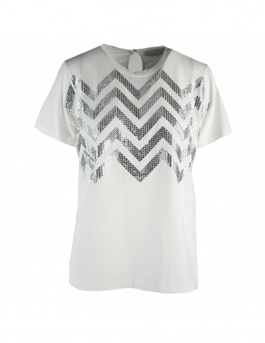 T-SHIRT WITH GEOMETRIC CRYSTALS