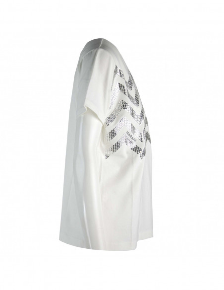 T-SHIRT WITH GEOMETRIC CRYSTALS