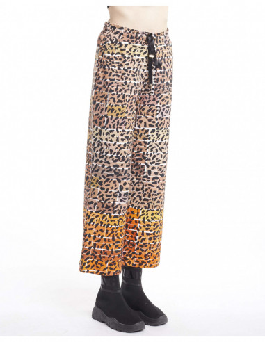 ANIMAL-PRINTED JOGGING PANTS