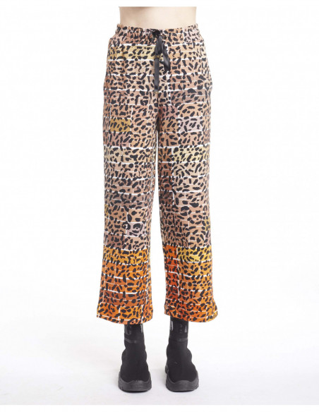 ANIMAL-PRINTED JOGGING PANTS