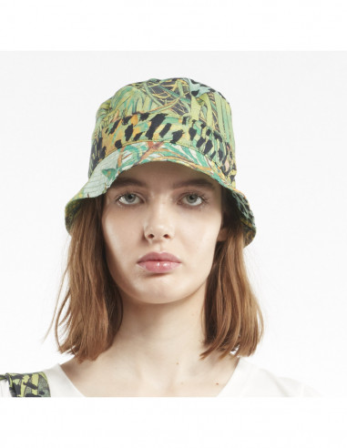 FOREST-PRINTED BUCKET HAT