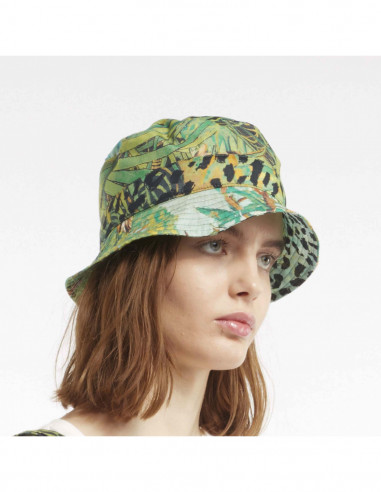 FOREST-PRINTED BUCKET HAT