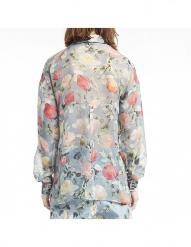 ROSE-PRINTED BLOUSE