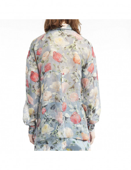 ROSE-PRINTED BLOUSE