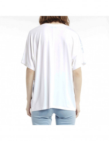 EMBROIDERED DAMASK-PRINTED T-SHIRT
