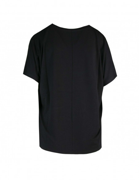 RHINESTONE AND PIERCED T-SHIRT