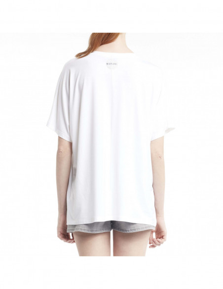 RHINESTONE AND PIERCED T-SHIRT