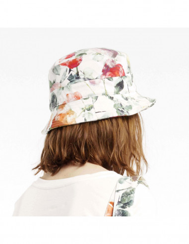 ROSE-PRINTED BUCKET HAT