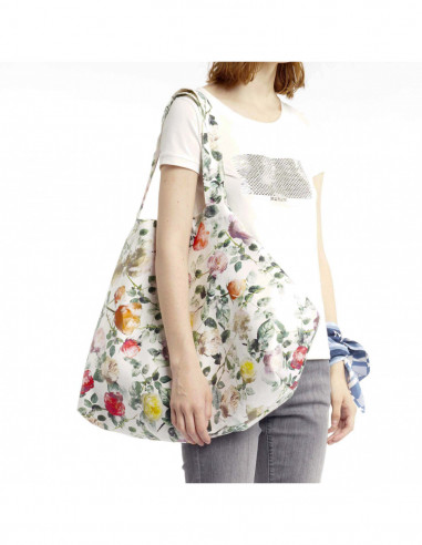 ROSE-PRINTED BAG