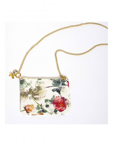 ROSE-PRINTED BAG