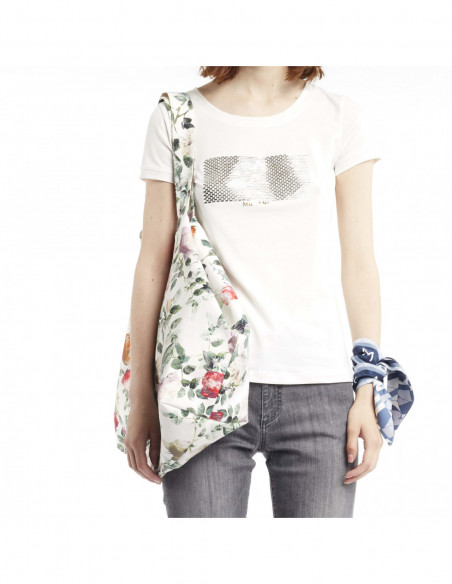 ROSE-PRINTED BAG