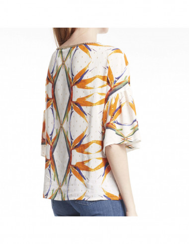 BLUSA ST STRELIZIA C/RICAMO