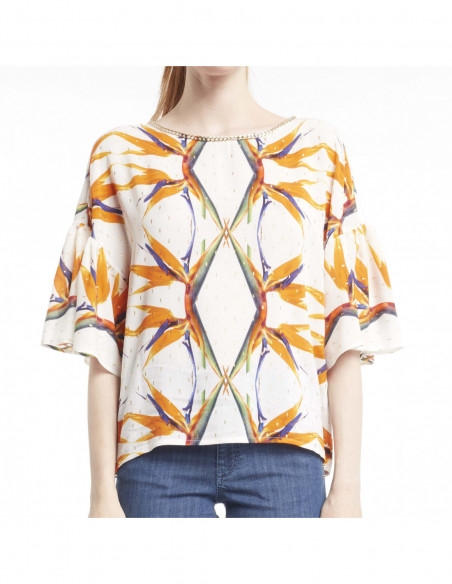 BLUSA ST STRELIZIA C/RICAMO
