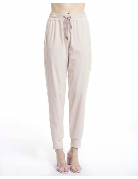 JOGGING TROUSERS WITH SEQUINED BAND