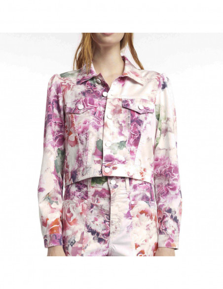 CARNATION-PRINTED JACKET