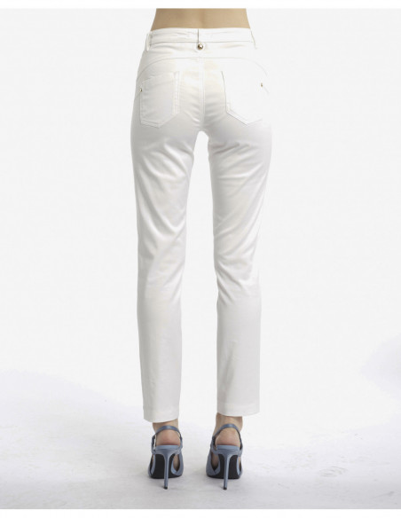 NATURAL-PRINTED SKINNY JEANS