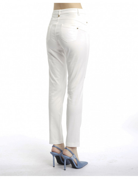 NATURAL-PRINTED SKINNY JEANS