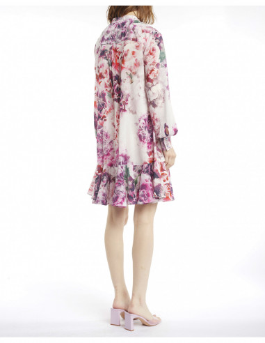 CARNATION-PRINTED DRESS