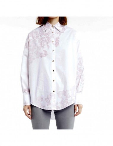 CAMICIA ST DAMASCO IN CAPO+RICAMO